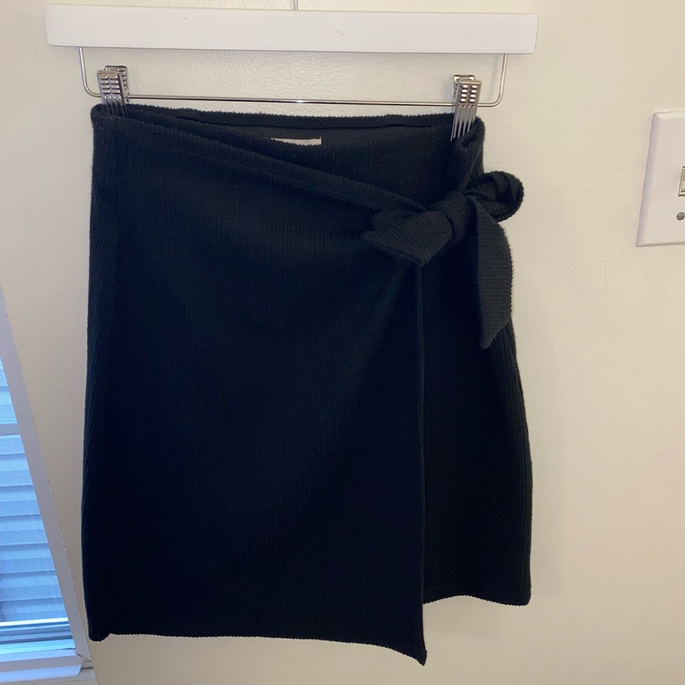 Black Wrap Skirt
